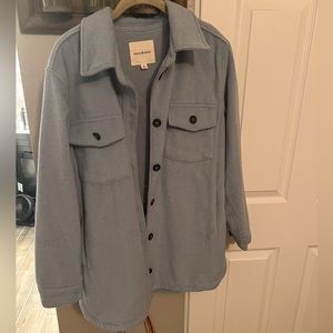 Light blue shacket